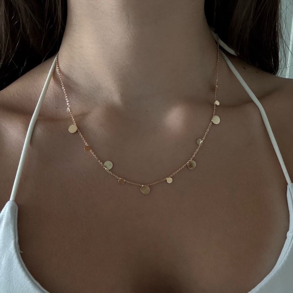 Elegant Gold Disc Necklace

not real gold